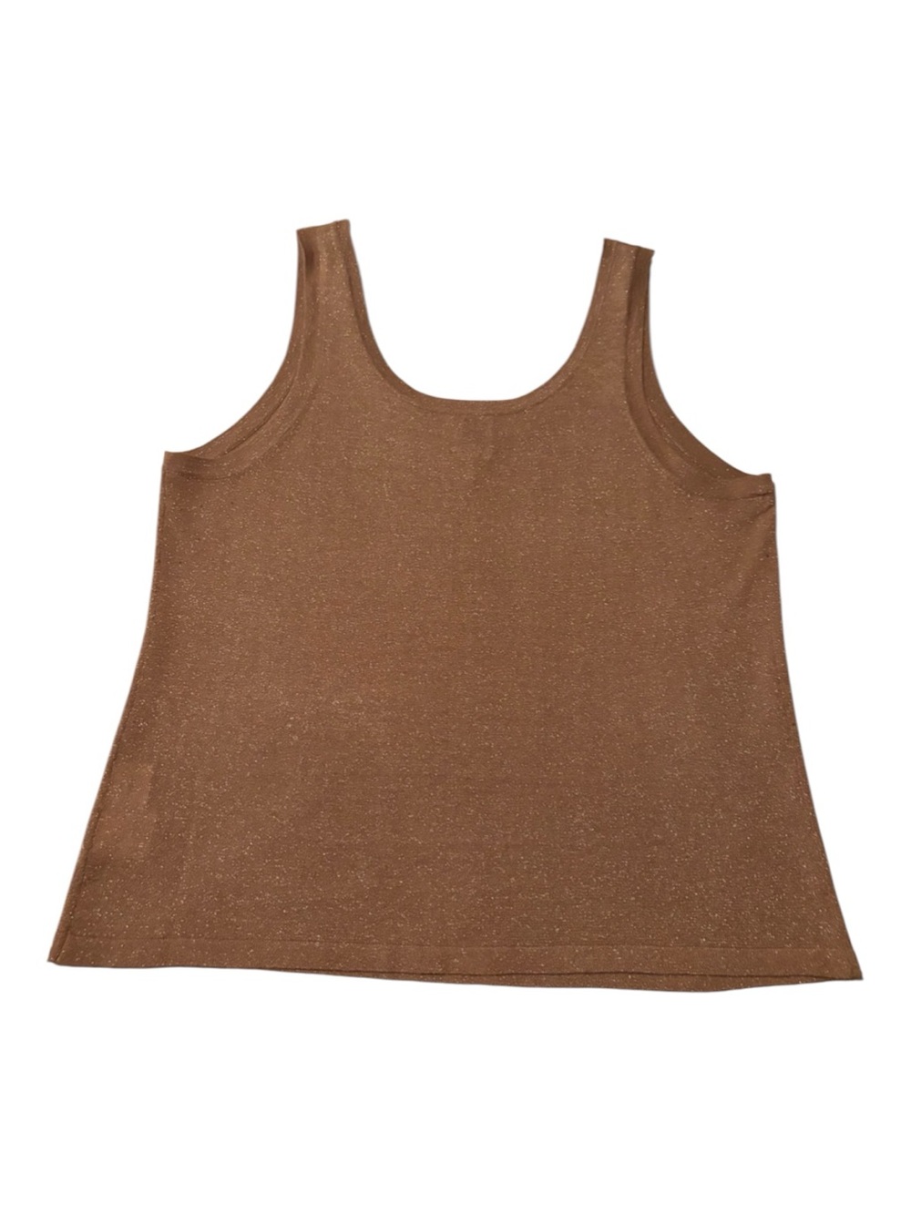 NWOT Anne Klein Shimmering Gold Tank Top - Sz Medium - Picture 3 of 7